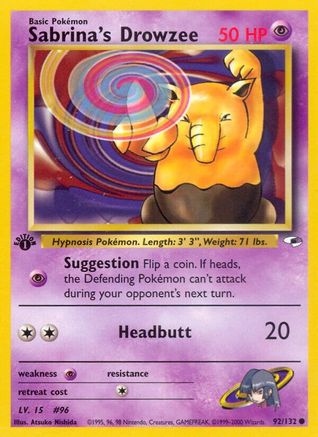 Sabrina's Drowzee (92/132) [Gym Heroes Unlimited] - Trinity Hobby