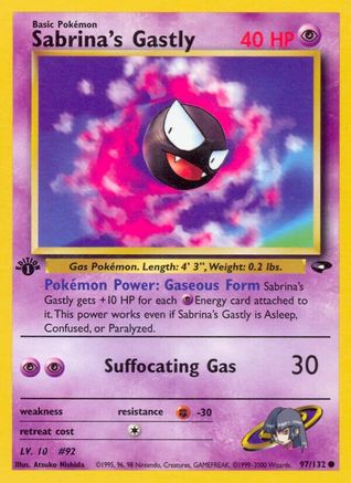 Sabrina's Gastly (97/132) [Gym Challenge Unlimited] - Trinity Hobby