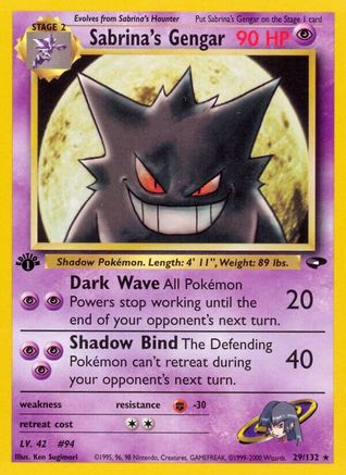 Sabrina's Gengar (29/132) [Gym Challenge Unlimited] - Trinity Hobby