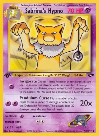 Sabrina's Hypno (56/132) [Gym Challenge 1st Edition] - Trinity Hobby