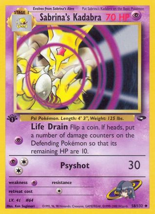 Sabrina's Kadabra (58/132) [Gym Challenge Unlimited] - Trinity Hobby