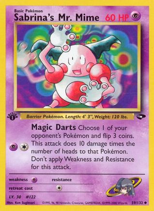 Sabrina's Mr. Mime (59/132) [Gym Challenge 1st Edition] - Trinity Hobby