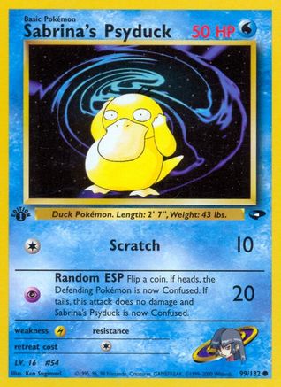 Sabrina's Psyduck (99/132) [Gym Challenge Unlimited] - Trinity Hobby