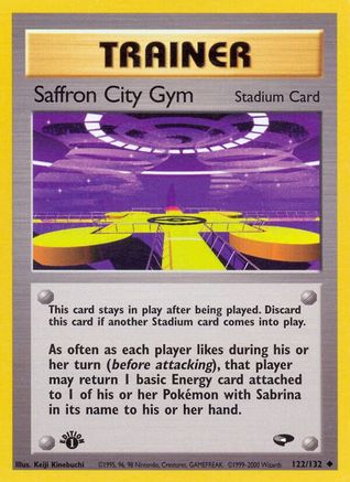 Saffron City Gym (122/132) [Gym Challenge Unlimited] - Trinity Hobby