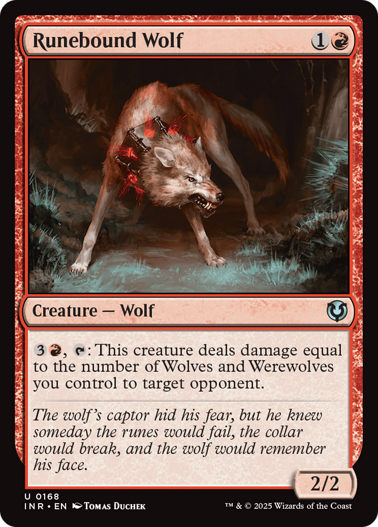 Runebound Wolf [Innistrad Remastered] - Trinity Hobby