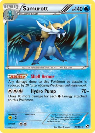 Samurott (32/114) [Black & White: Base Set] - Trinity Hobby