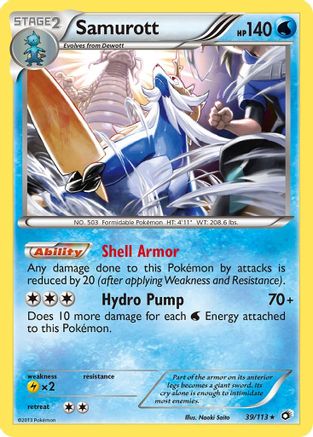 Samurott (39/113) [Black & White: Legendary Treasures] - Trinity Hobby