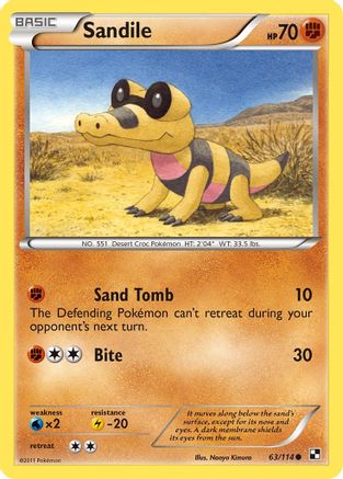 Sandile (63/114) [Black & White: Base Set] - Trinity Hobby
