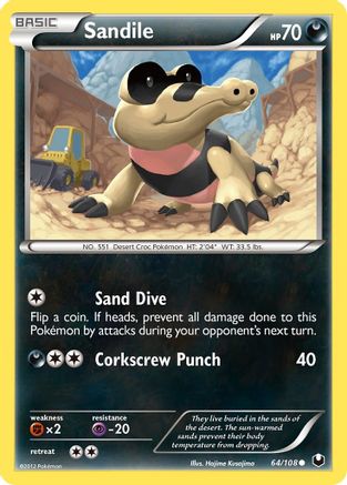 Sandile (64/108) [Black & White: Dark Explorers] - Trinity Hobby