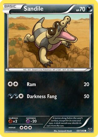 Sandile (69/146) [XY: Base Set] - Trinity Hobby