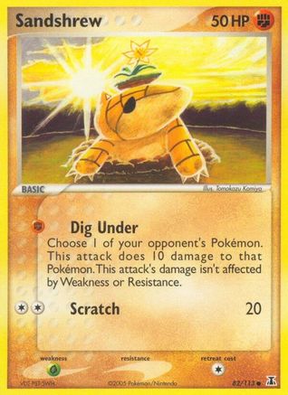 Sandshrew (82/113) (Stamped) [EX: Delta Species] - Trinity Hobby