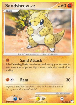 Sandshrew (96/123) [Diamond & Pearl: Mysterious Treasures] - Trinity Hobby