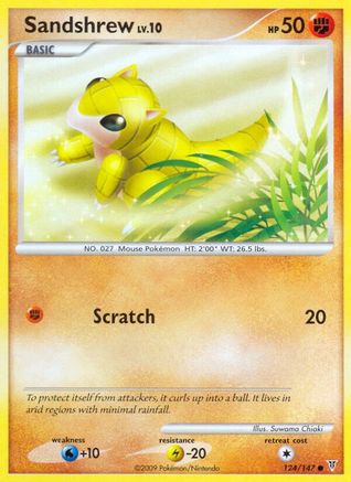 Sandshrew (124/147) [Platinum: Supreme Victors] - Trinity Hobby