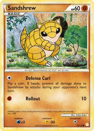 Sandshrew (79/123) [HeartGold & SoulSilver: Base Set] - Trinity Hobby