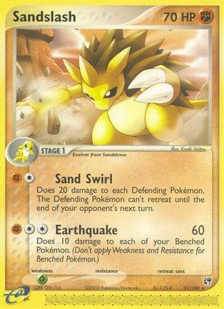 Sandslash (21/100) [EX: Sandstorm] - Trinity Hobby