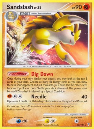 Sandslash (42/147) [Platinum: Supreme Victors] - Trinity Hobby