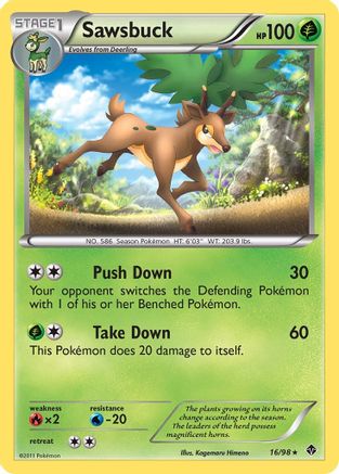 Sawsbuck (16/98) [Black & White: Emerging Powers] - Trinity Hobby