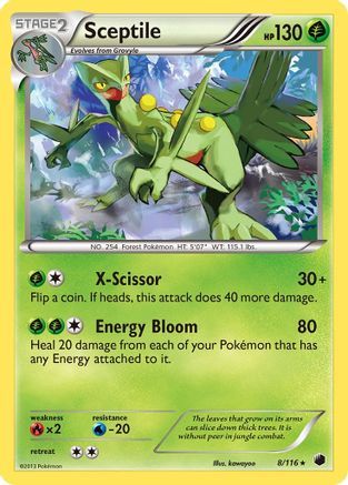 Sceptile (8/116) [Black & White: Plasma Freeze] - Trinity Hobby