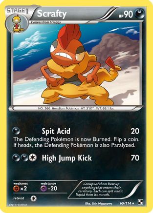 Scrafty (69/114) [Black & White: Base Set] - Trinity Hobby
