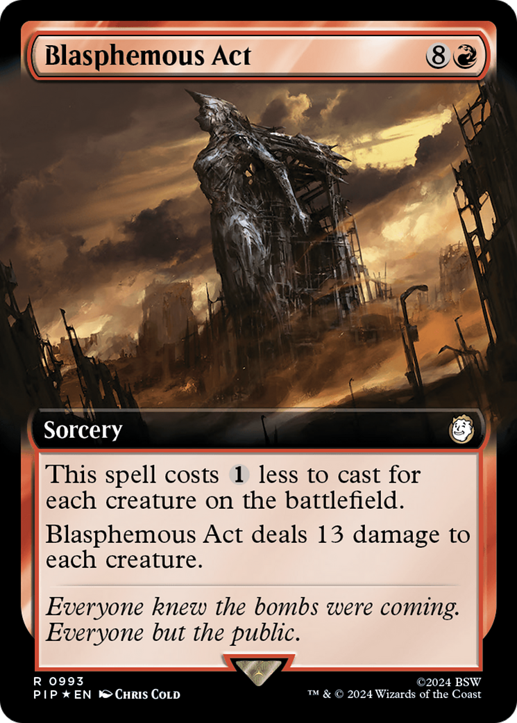 Blasphemous Act (Extended Art) (Surge Foil) [Fallout] - Trinity Hobby
