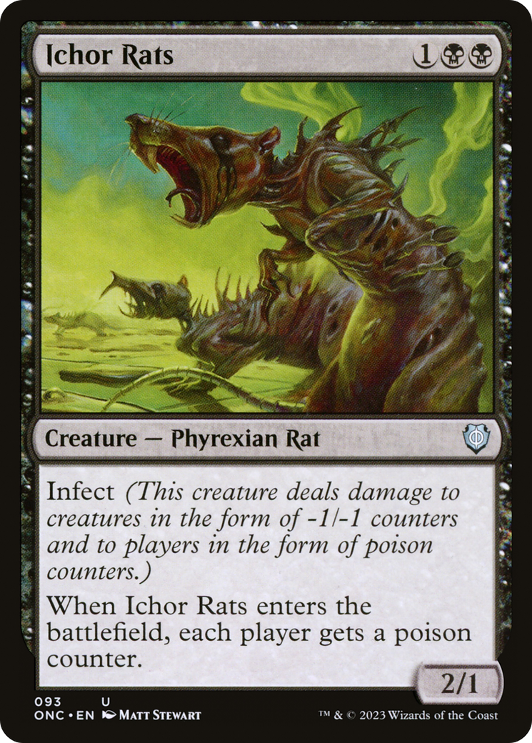 Ichor Rats [Phyrexia: All Will Be One Commander] - Trinity Hobby