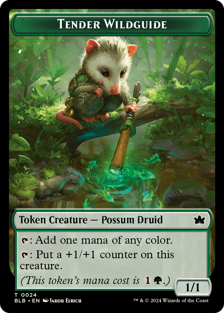 Tender Wildguide  (BLB-024) - [Bloomburrow Tokens] - Trinity Hobby