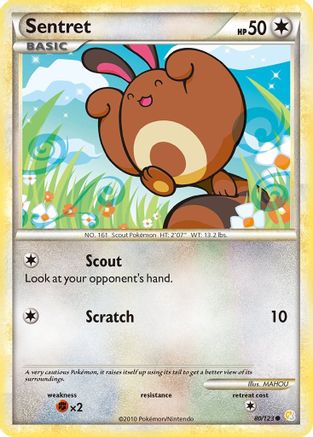 Sentret (80/123) [HeartGold & SoulSilver: Base Set] - Trinity Hobby