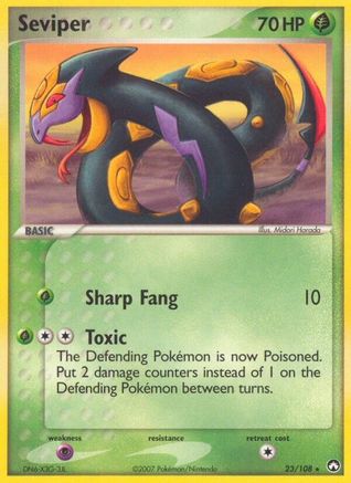 Seviper (23/108) (Stamped) [EX: Power Keepers] - Trinity Hobby