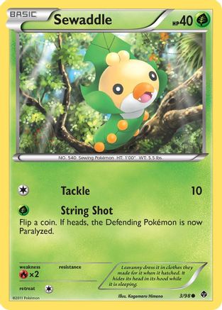 Sewaddle (3/98) [Black & White: Emerging Powers] - Trinity Hobby