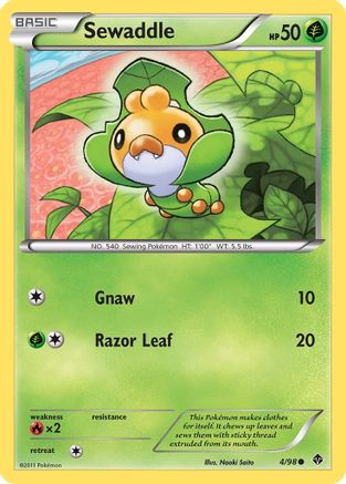 Sewaddle (4/98) [Black & White: Emerging Powers] - Trinity Hobby
