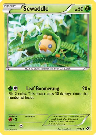 Sewaddle (9/113) [Black & White: Legendary Treasures] - Trinity Hobby