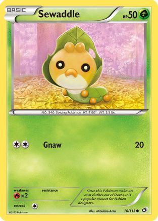 Sewaddle (10/113) [Black & White: Legendary Treasures] - Trinity Hobby