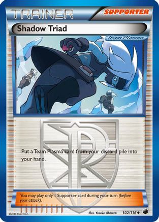 Shadow Triad (102/116) [Black & White: Plasma Freeze] - Trinity Hobby