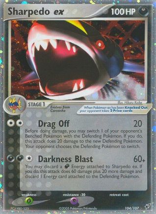 Sharpedo ex (104/107) [EX: Deoxys] - Trinity Hobby