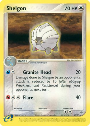 Shelgon (42/97) [EX: Dragon] - Trinity Hobby