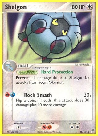 Shelgon (45/107) (Stamped) [EX: Deoxys] - Trinity Hobby