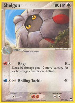 Shelgon (39/108) (Stamped) [EX: Power Keepers] - Trinity Hobby