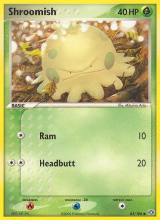 Shroomish (63/106) (Stamped) [EX: Emerald] - Trinity Hobby