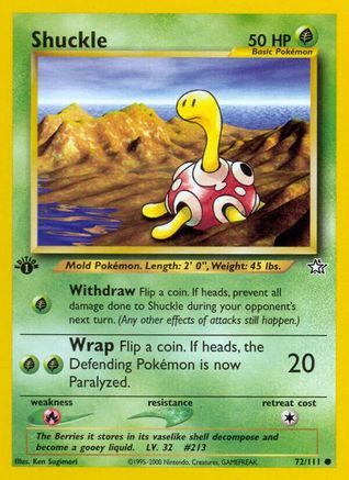 Shuckle (72/111) [Neo Genesis 1st Edition] - Trinity Hobby