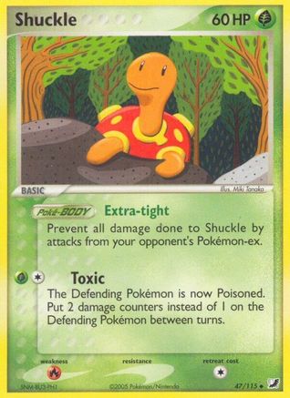 Shuckle (47/115) (Stamped) [EX: Unseen Forces] - Trinity Hobby