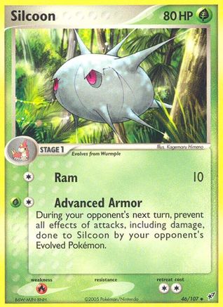 Silcoon (46/107) (Stamped) [EX: Deoxys] - Trinity Hobby