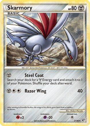 Skarmory (21/90) [HeartGold & SoulSilver: Undaunted] - Trinity Hobby