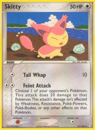 Skitty (41/100) (Stamped) [EX: Crystal Guardians] - Trinity Hobby