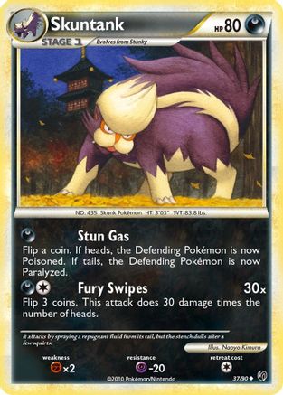 Skuntank (37/90) [HeartGold & SoulSilver: Undaunted] - Trinity Hobby