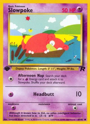 Slowpoke (67/82) [Team Rocket 1st Edition] - Trinity Hobby