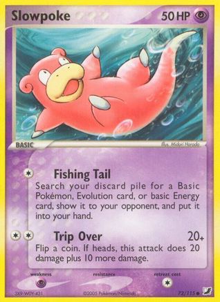 Slowpoke (72/115) (Stamped) [EX: Unseen Forces] - Trinity Hobby