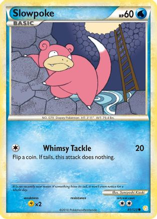 Slowpoke (81/123) [HeartGold & SoulSilver: Base Set] - Trinity Hobby