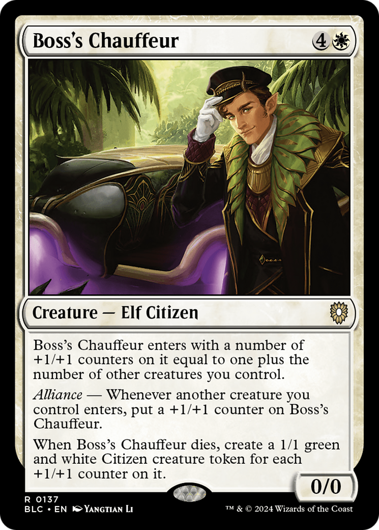 Boss's Chauffeur [Bloomburrow Commander] - Trinity Hobby
