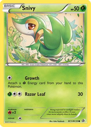 Snivy (RC1/RC25) [Black & White: Legendary Treasures] - Trinity Hobby