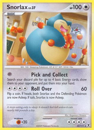 Snorlax (33/111) [Platinum: Rising Rivals] - Trinity Hobby